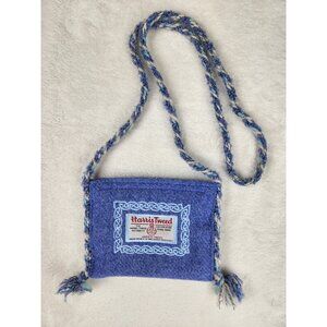 Harris‎ Tweed Blue Handwoven Mini Bag Women’s Rare Y2K Bag